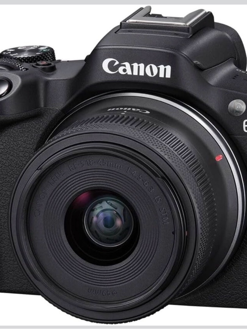 Canon Black Mirrorless Camera with 15-45mm Lens